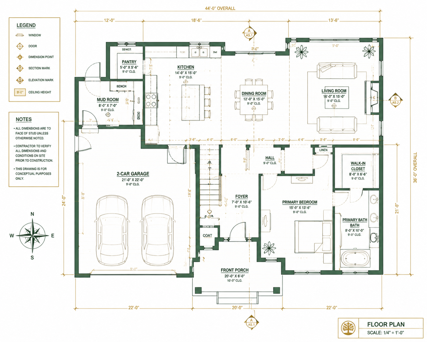Professional reviewing construction plans on site